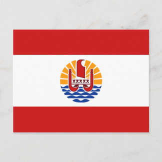 Carte postale Drapeau de la Polynésie française
