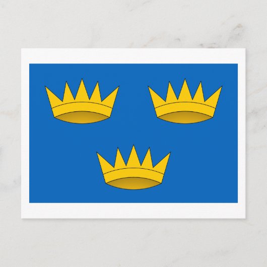 Carte Postale Drapeau de la province de Munster (Devant)