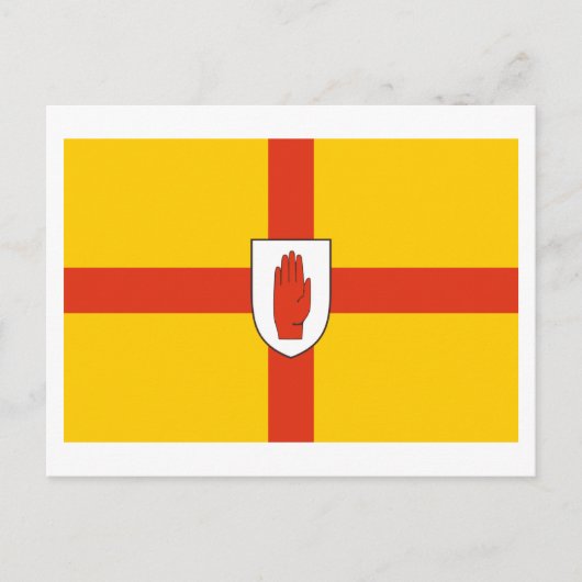 Carte Postale Drapeau de la province d'Ulster (Devant)