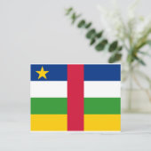 Carte Postale Drapeau de la République centrafricaine (Debout devant)
