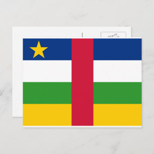 Carte Postale Drapeau de la République centrafricaine
