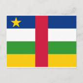 Carte Postale Drapeau de la République centrafricaine (Devant)