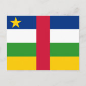 Carte Postale Drapeau de la République centrafricaine (Devant)