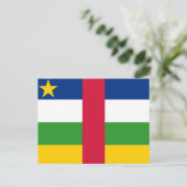 Carte Postale Drapeau de la République centrafricaine (Debout devant)