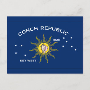 Carte Postale Drapeau de la République de conque