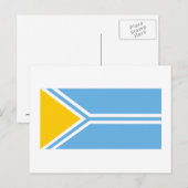 Carte Postale Drapeau de la République de Tyva (Devant / Derrière)