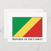 Carte Postale Drapeau de la République du Congo (Devant / Derrière)