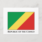 Carte Postale Drapeau de la République du Congo (Devant)