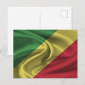 Carte Postale Drapeau de la République du Congo (Devant / Derrière)