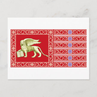 Carte Postale Drapeau de la République la plus sereine de Venise