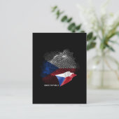 Carte Postale Drapeau de la République tchèque (Debout devant)