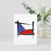 Carte Postale Drapeau de la République tchèque (Debout devant)