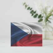 Carte Postale Drapeau de la République tchèque (Debout devant)
