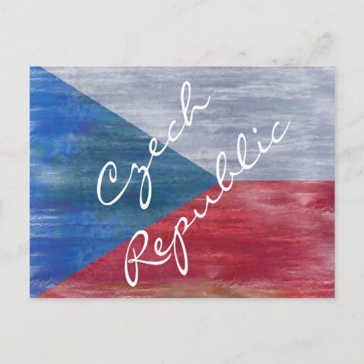 Carte Postale Drapeau de la République tchèque (Devant)
