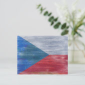 Carte Postale Drapeau de la République tchèque (Debout devant)