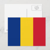 Carte Postale Drapeau de la Roumanie (Devant / Derrière)