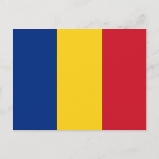 Carte Postale Drapeau de la Roumanie (Devant)