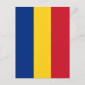 Carte Postale Drapeau de la Roumanie (Devant)