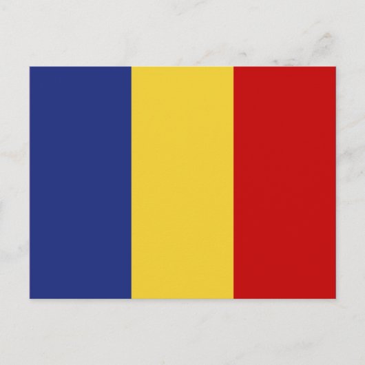 Carte Postale Drapeau de la Roumanie (Devant)