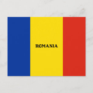 Carte Postale Drapeau de la Roumanie conception personnalisée