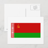 Carte Postale Drapeau de la RSS de Biélorussie (Devant / Derrière)