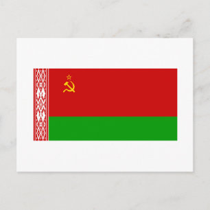 Carte Postale Drapeau de la RSS de Biélorussie