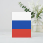 Carte Postale Drapeau de la Russie (Debout devant)