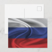 Carte Postale Drapeau de la Russie (Devant / Derrière)