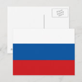 Carte Postale Drapeau de la Russie (Devant / Derrière)