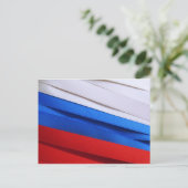 Carte Postale Drapeau de la Russie (Debout devant)