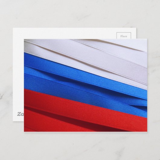 Carte Postale Drapeau de la Russie (Devant / Derrière)