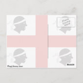 Carte Postale Drapeau de la Sardaigne, Italie (Dos)