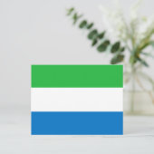 Carte Postale Drapeau de la Sierra Leone (Debout devant)