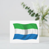 Carte Postale Drapeau de la Sierra Leone (Debout devant)