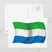 Carte Postale Drapeau de la Sierra Leone (Devant / Derrière)