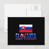 Carte Postale Drapeau de la Slovaquie (Devant / Derrière)