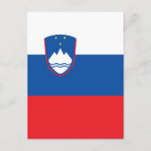 Carte Postale Drapeau de la Slovénie (Devant)