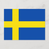 Carte Postale Drapeau de la Suède (Devant)