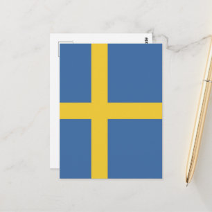 Carte Postale Drapeau de la Suède