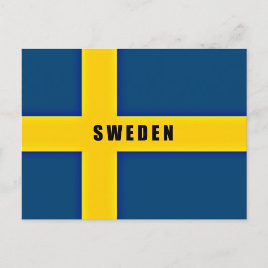 Carte Postale Drapeau de la Suède (Devant)