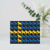 Carte Postale Drapeau de la Suède noire (Debout devant)