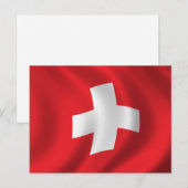 Carte Postale Drapeau de la Suisse (Devant / Derrière)