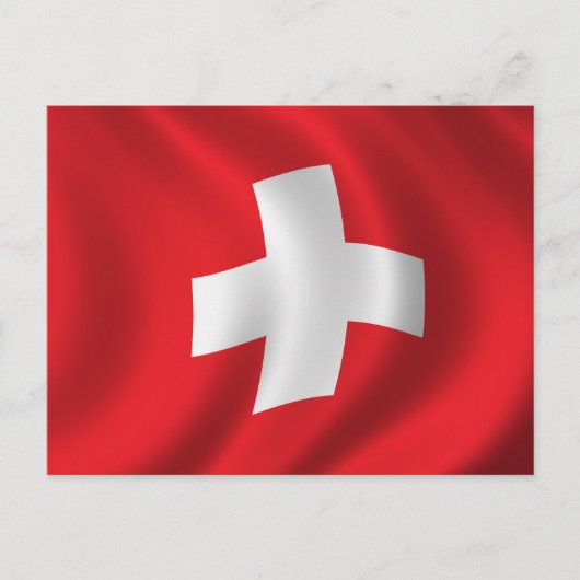 Carte Postale Drapeau de la Suisse (Devant)