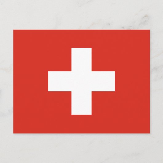 Carte Postale Drapeau de la Suisse (Devant)