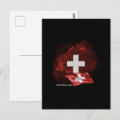 Carte Postale Drapeau de la Suisse (Devant / Derrière)