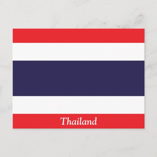 Carte Postale Drapeau de la Thaïlande (Devant)
