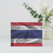 Carte Postale Drapeau de la Thaïlande (Debout devant)