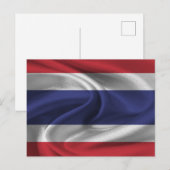 Carte Postale Drapeau de la Thaïlande (Devant / Derrière)