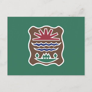Carte Postale Drapeau de la tribu des Abenaki de l'Ouest Missisq
