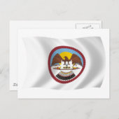 Carte postale Drapeau de la tribu Ute (Devant / Derrière)